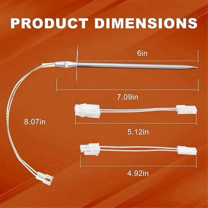 12001656 Oven Temperature Sensor Replacement for Whirl-Pool Ken-More Ovens Replaces AP4009009 740049