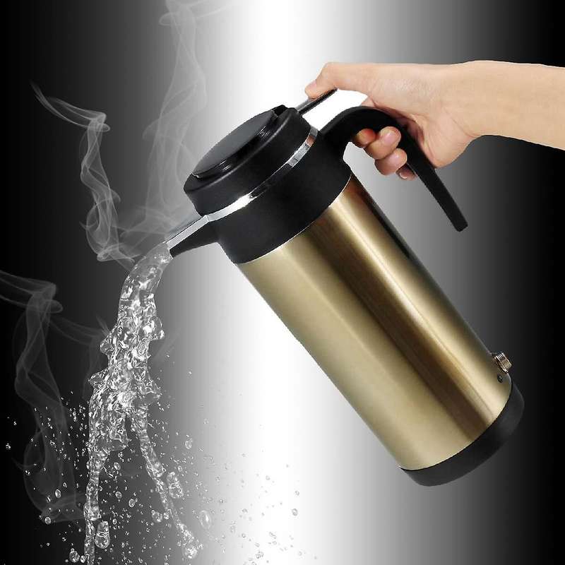 1200ML 24V Car Electric Kettle Car Stainless Steel - Lighter Heating Kettle Mug Electric Travel Ther