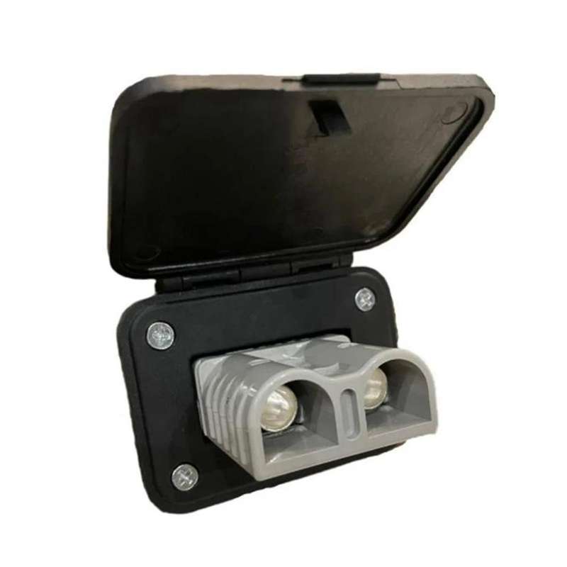 120A for Anderson Plug Flush Mount Bracket Panel Bracket with Cover for Caravan 2 Stitches Automobi