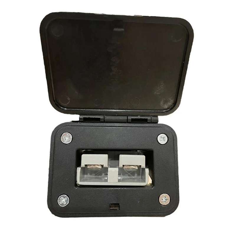 120A for Anderson Plug Flush Mount Bracket Panel Bracket with Cover for Caravan 2 Stitches Automobil