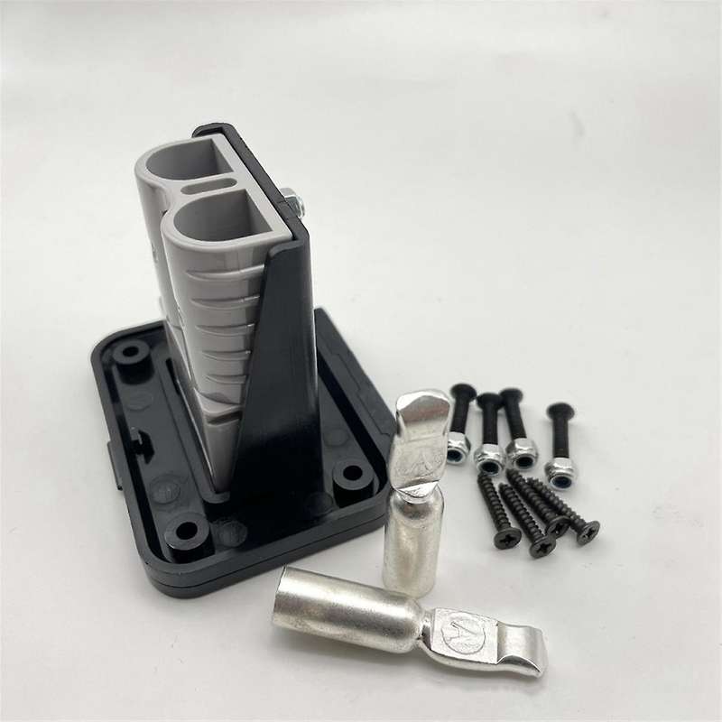120A for Anderson Plug Flush Mount Bracket Panel Bracket with Cover for Caravan 2 Stitches Automobil