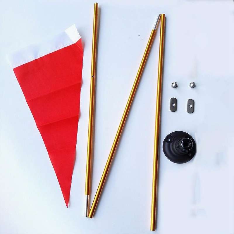 120cm Kayak Safety Flag Fishing Canoes Multiple Purposes Flag Yacht Dinghy Boat Flag Mount Kayak Acc
