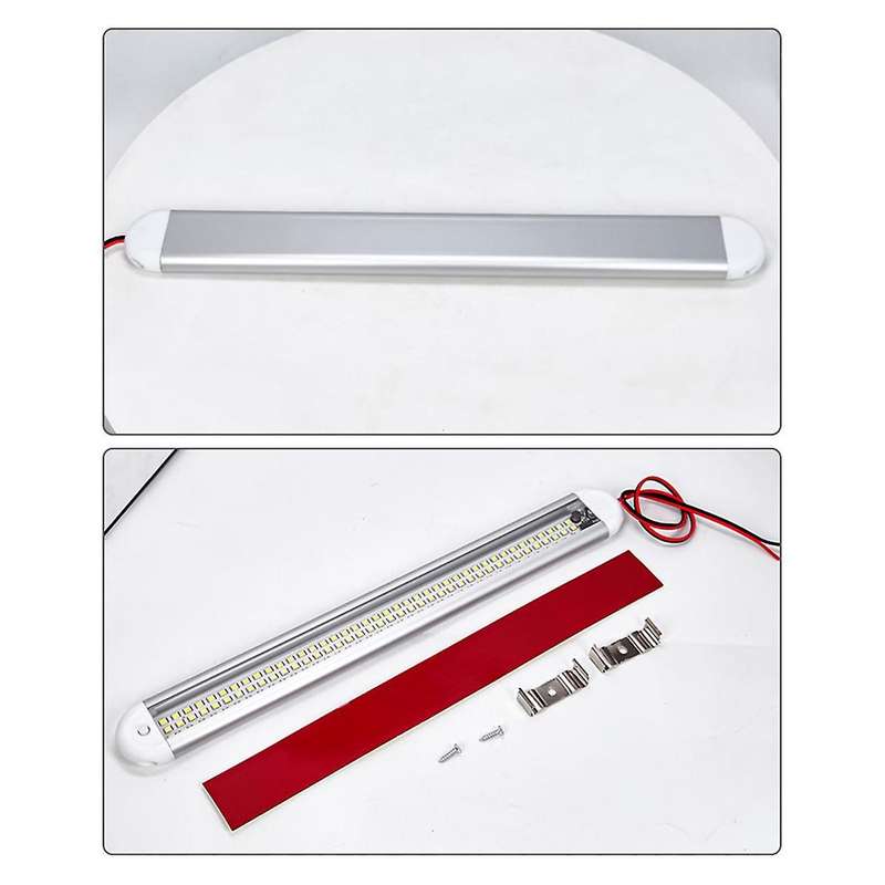 120led Car Interior Light Bar Strip with On/off Switch for Truck Rv Van Lorry Boat Motorhome Readin