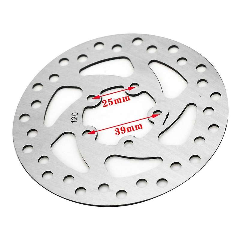 120mm Rear Wheel Brake Disc + 2 Pcs Brake Pads Kit for M365 Electric Scooter Skateboard Parts