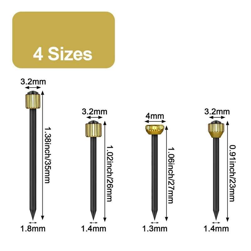 120pcs Picture Hanging Nails 4 Sizes Wall Nails for Picture,nails for Wall Picture for Wall Decorat