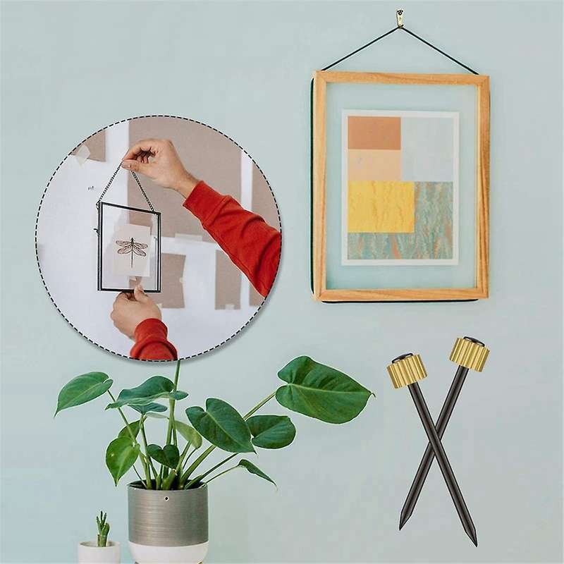 120Pcs Picture Hanging Nails 4 Sizes Wall Nails for Picture,Nails for Wall Picture for Wall Decorati