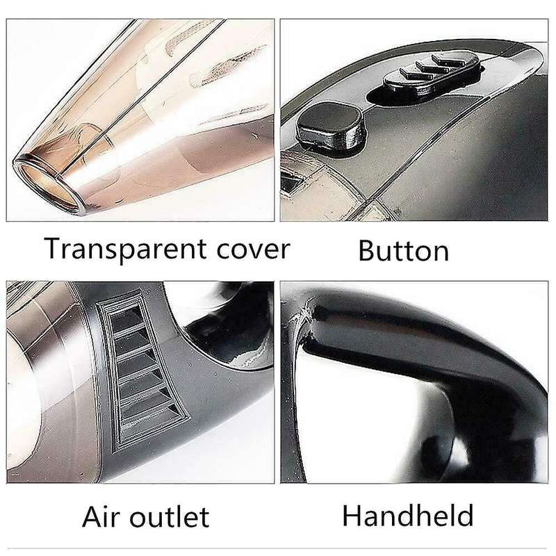 120W 12V Car Vacuum Cleaner Household Mini Portable Wireless Vacuum Cleaner