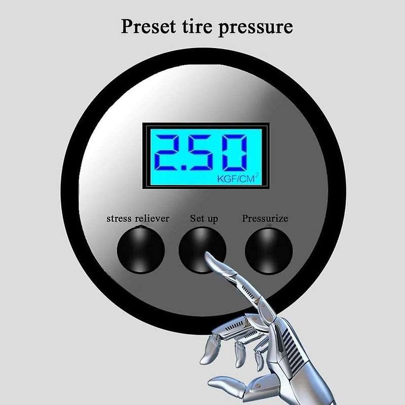 120W Car Air Compressor Portable Electric Air Pump 12V Digital Tire Inflator for Car Motorcycle Bicy