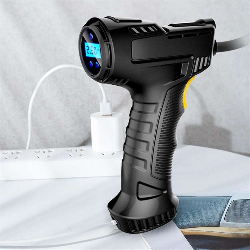 120w Handheld Air Compressor Wireless Inflatable Pump Portable Air Pump Tire Inflator Digital for C
