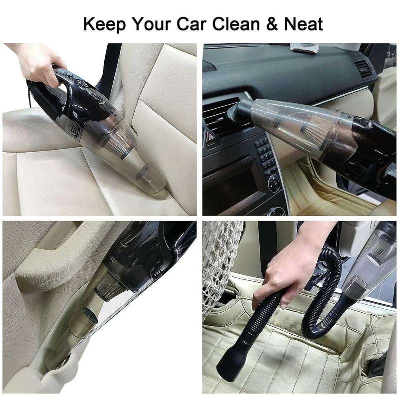 120W Handheld Car Vacuum Cleaner Cordless Strong Power Suction Portable Wet Dry Vacuum Cleaner for A