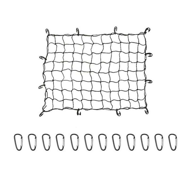 120X90CM Car Trunk Rooftop Net Elastic Cargo Luggage Storage Organizer Bungee Mesh Universal for Tra