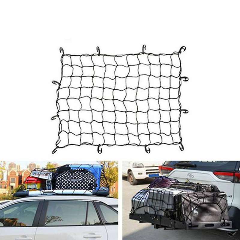 120X90CM Car Trunk Rooftop Net Elastic Cargo Luggage Storage Organizer Bungee Mesh Universal for Tra