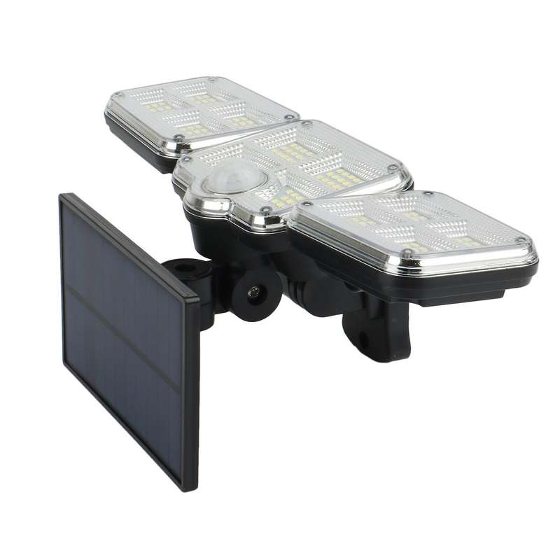 122 3 Heads Solar Lights Motion Sensor LED Outdoor Wall Lamp LED Porch Light Waterproof Solar Powere