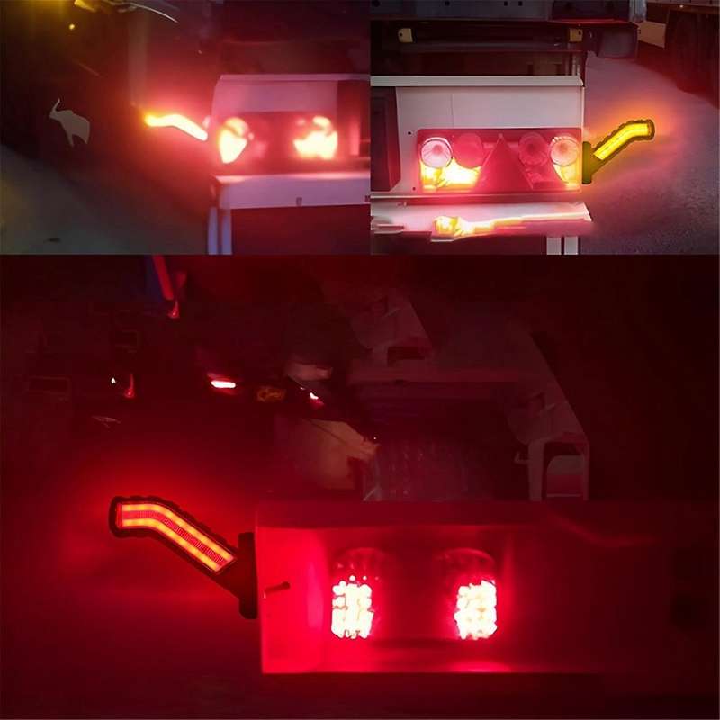 12-24V Trailer Side Marker Lights Flowing Water Turn Signal Lamp Universal Car External Lights Van