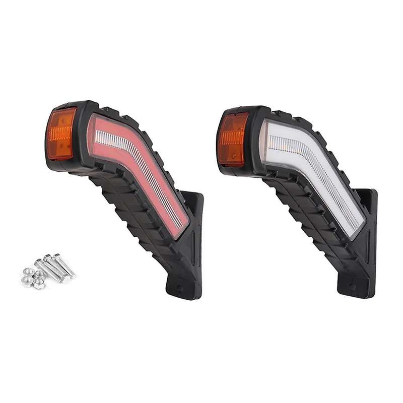 12-24V Trailer Side Marker Lights Flowing Water Turn Signal Lamp Universal Car External Lights Van