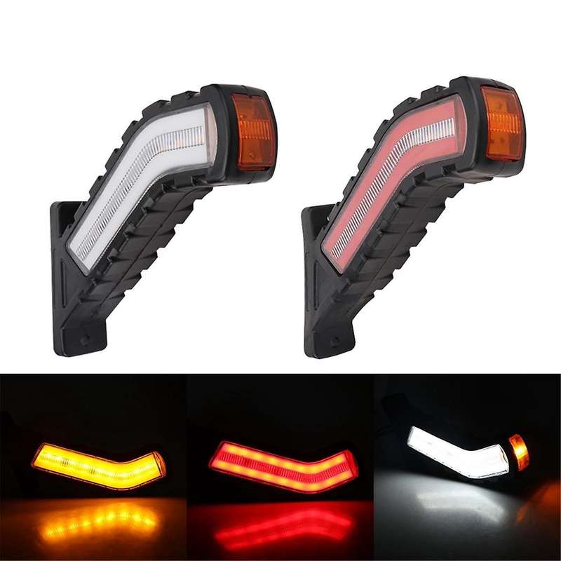 12-24V Trailer Side Marker Lights Flowing Water Turn Signal Lamp Universal Car External Lights Van