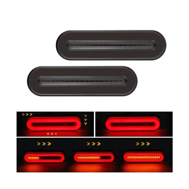 12-24V Waterproof Truck LED Tail Light Rear Lamp Stop Reverse Indicator Fog for Trailer Truck Car T
