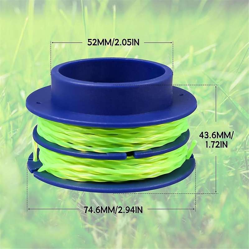 124-03 Spooled Trimmer Line 0.080-in 16Ft 6 Pack,for 24-Volt Max Weed String Trimmer
