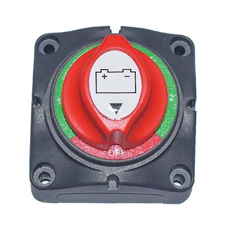12-60V RV Disconnect Rotary 3 Position Car Battery Isolator ON/OFF Switch for Car Vehicle RV Boat Ma