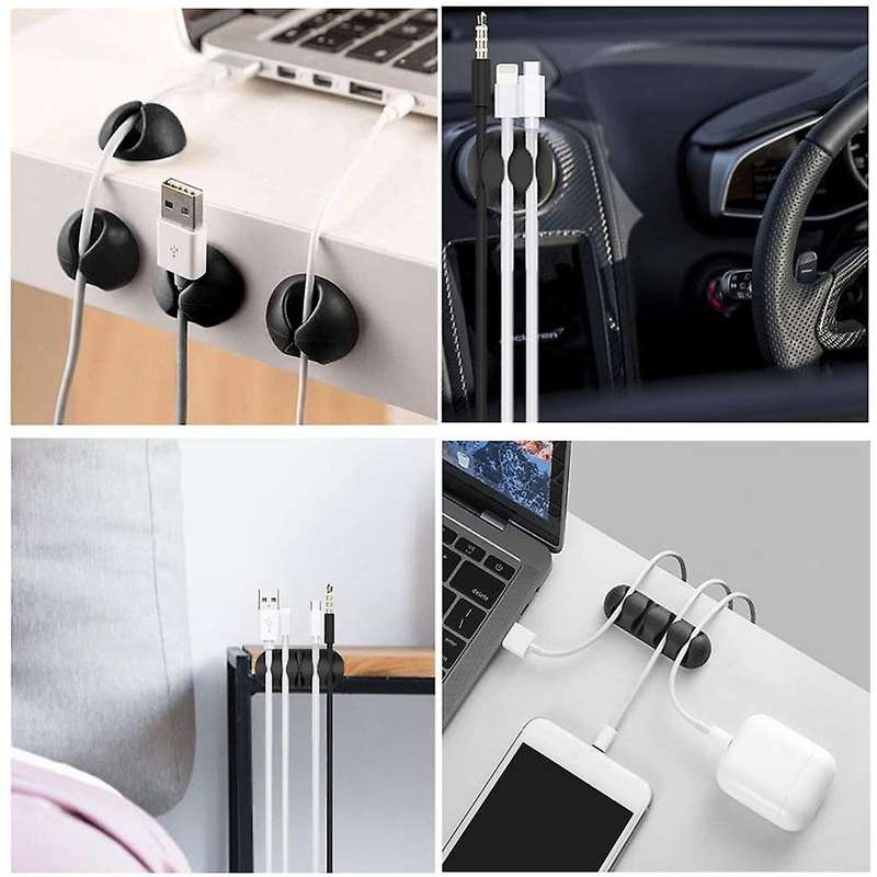 126pcs Cable Management Organizer Kit, 4 Cable Sleeve 10 Reusable Cable Ties Cord Organizer for Off