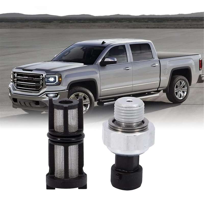 12677836 Oil Pressure Sensor Switch/with Screen Filter D1846, Engine Oil Pressure Sensor with Filter