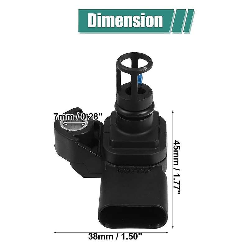 12681993 Intake Pressure Sensor Manifold Pressure Sensor Temperature Sensor for
