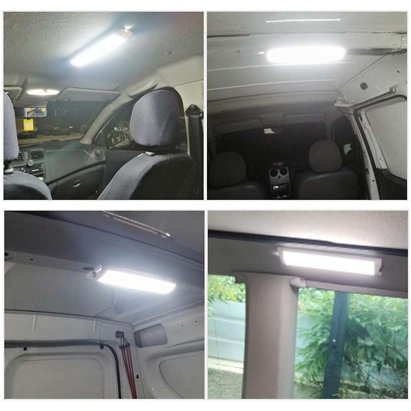 12-80v 72led Car Interior Light Strip Bar Ceiling Reading Dome Lighting Lamp for Cabinet Rv Trailer