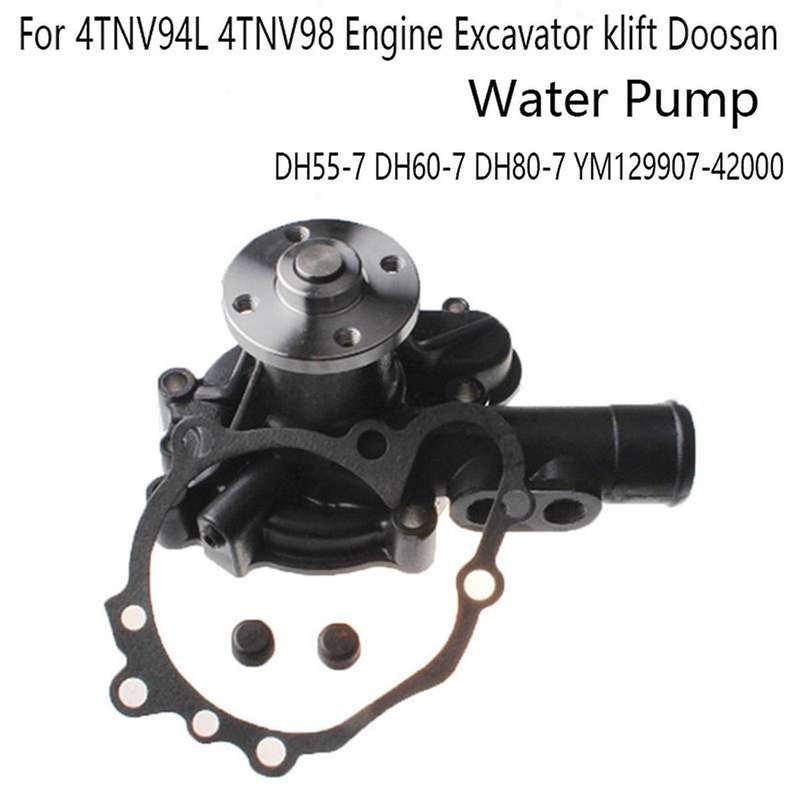 129907-42000 Water Pump for 4TNV94L 4TNV98 Engine Excavator Forklift Doosan Excavator DH55-7 YM1299