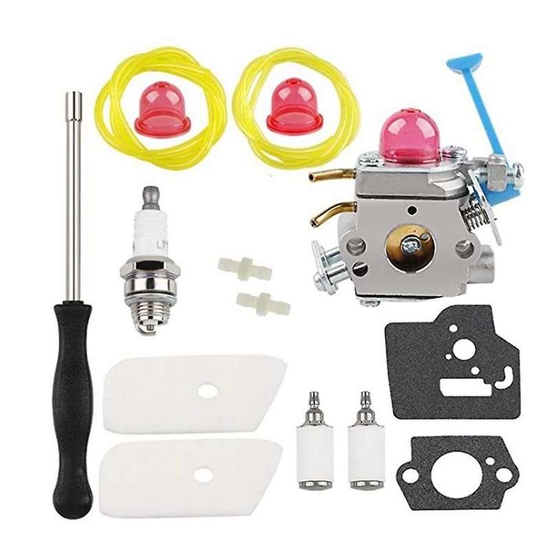 128ld Carburetor Air Filter Tool Fuel Line Filter Tune Up Kit for Trimmer Edger 28cc 128c 128l 128r