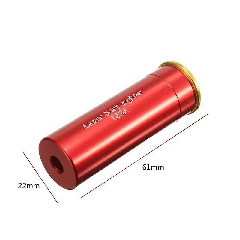 12GA Calibrator Gauge Bore Sighter Boresighter Red Sighting Sight Boresight Copper Leveler 635-655NW