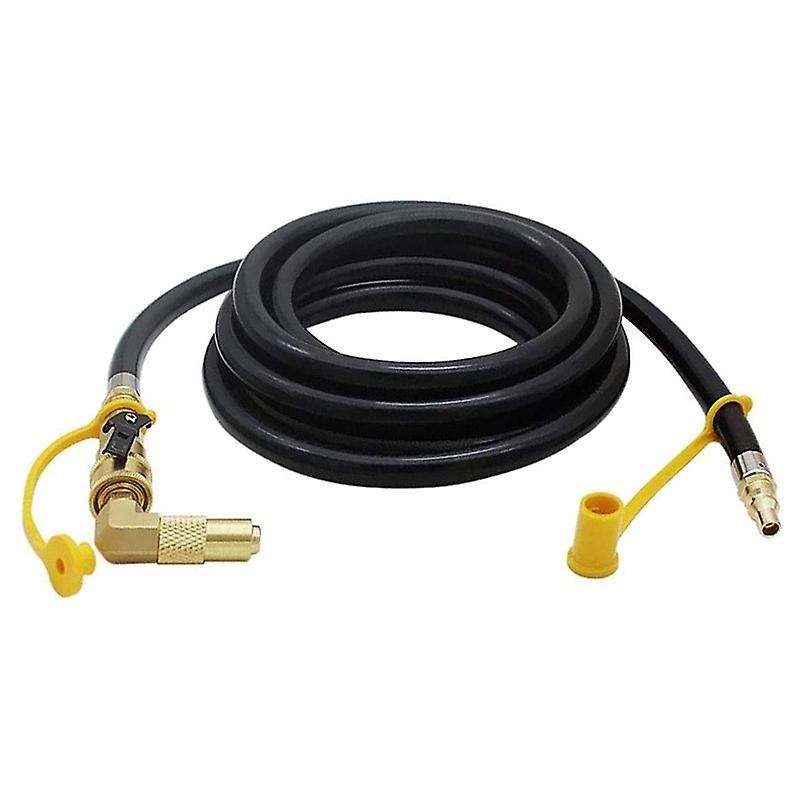 12FT Male/Female Quick-Connect RV Propane Hose with Elbow Adapter for Blackstone 17inch/22inch Gridd