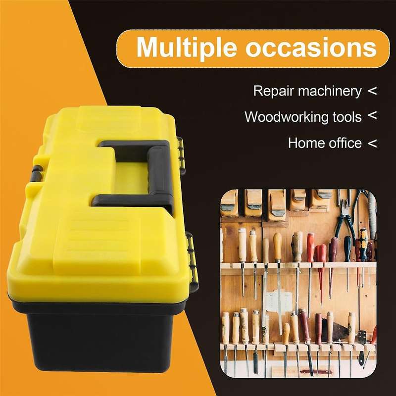 12In Electrical Toolbox Thickened Plastic Sturdy Storage Box Repair Machinery Woodworker Home Office