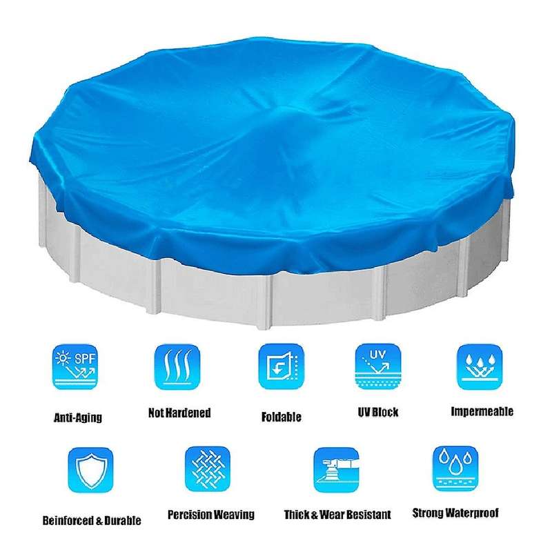 12ft Round Pool Cover,solar Covers for Above Ground Pools,pool Cover Protector with Pool Cover And