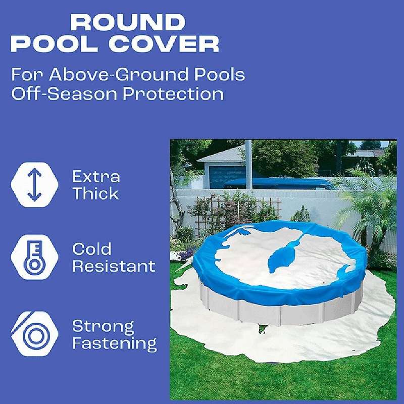 12ft Round Pool Cover,solar Covers for Above Ground Pools,pool Cover Protector with Pool Cover And