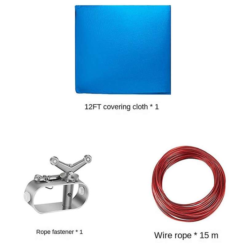 12ft Round Pool Cover,solar Covers for Above Ground Pools,pool Cover Protector with Pool Cover And