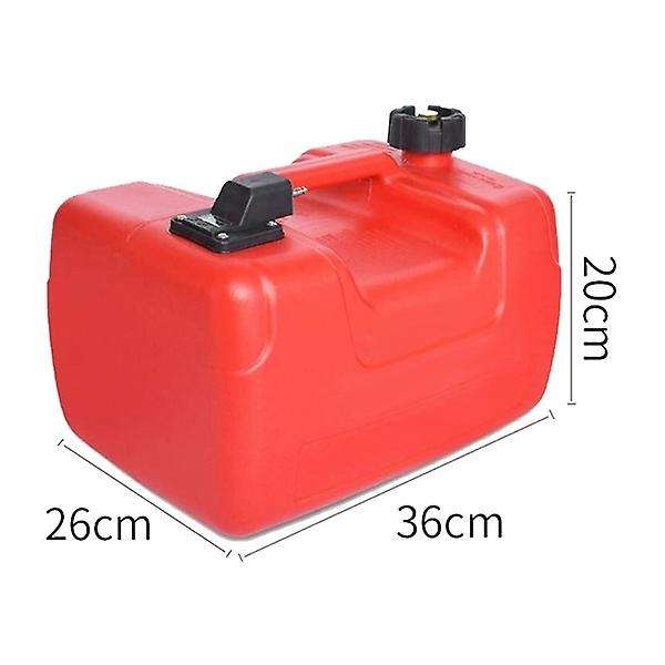 12L Fuel Tank Oil Box Marine Container W/Connector Anti Static Corrosion Resistant Gas Outboard Acce