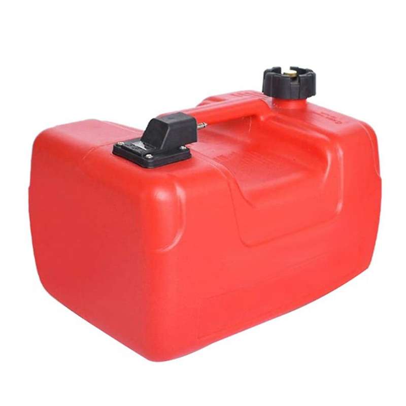 12L Fuel Tank Oil Box Marine Container W/Connector Anti Static Corrosion Resistant Gas Outboard Acce