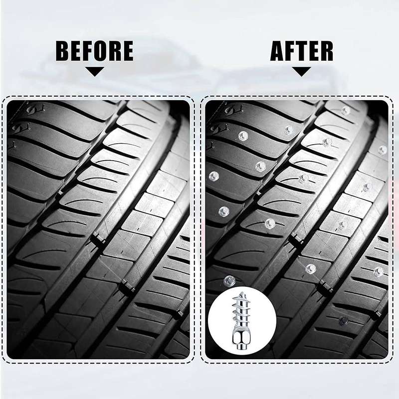 12mm Hard Alloy Screw Tire Stud Wheel Tire Snow Column Rivet Tire Stud Belt Installation Tool (100 P