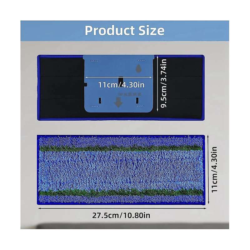 12pack Wet Mopping Pads Washable and Reusable M6 Wet Mopping Pads Compatible with M6 Series Robot Mo