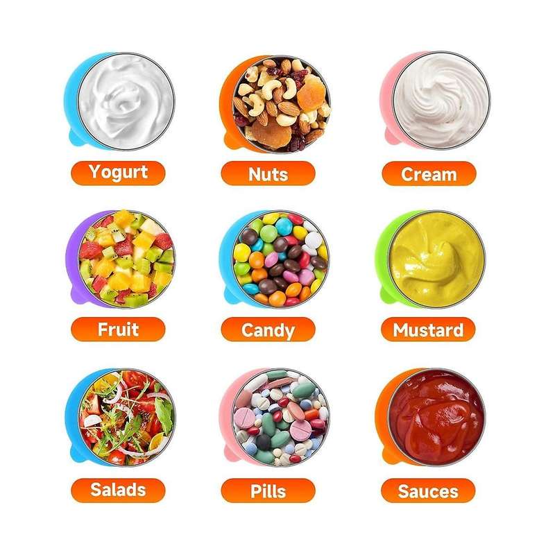 12pcs 1.6oz Salad Dressing Containers to Go with Lids, Leak Proof Condiment Container, Reusable Con