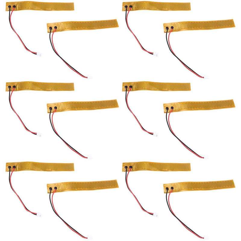 12Pcs 20Mmx140Mm Film Heater Plate Adhesive Pad,PI Heating Elements 24V 72W Strip Heater Adhesive Po