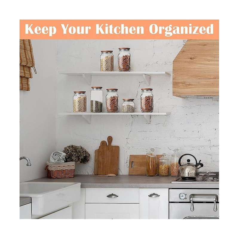 12pcs 3.5 Inch Wide Mouth Mason Jar Lids Reusable Canning Lids Wooden Mason Jar Lids with Airtight S