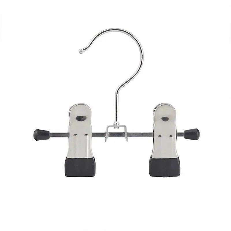 12pcs Adjustable Stainless Steel Shoe Rack Pants Folder Boot Hanger Holder Portable Travel Laundry H