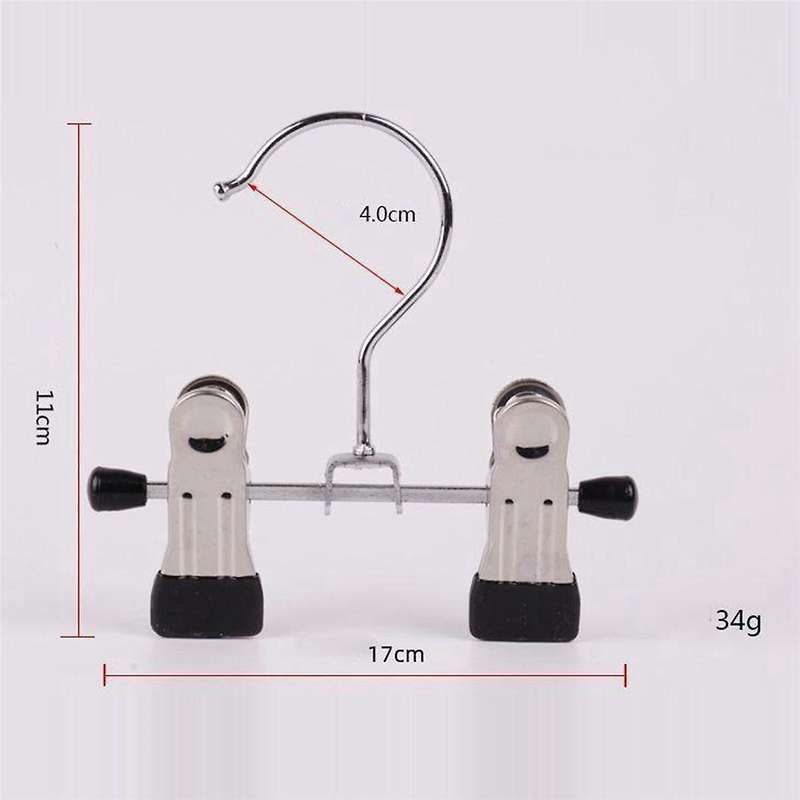 12pcs Adjustable Stainless Steel Shoe Rack Pants Folder Boot Hanger Holder Portable Travel Laundry H