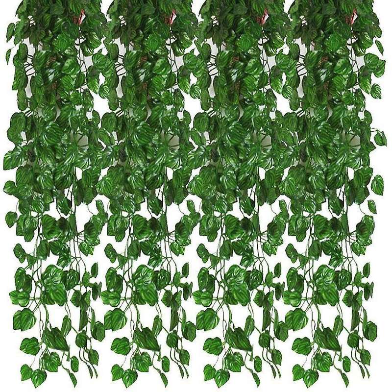 12pcs Artificial Ivy Garland Leaf Vines Plants Greenery Hanging Plants for Wedding Backdrop Arch Wa