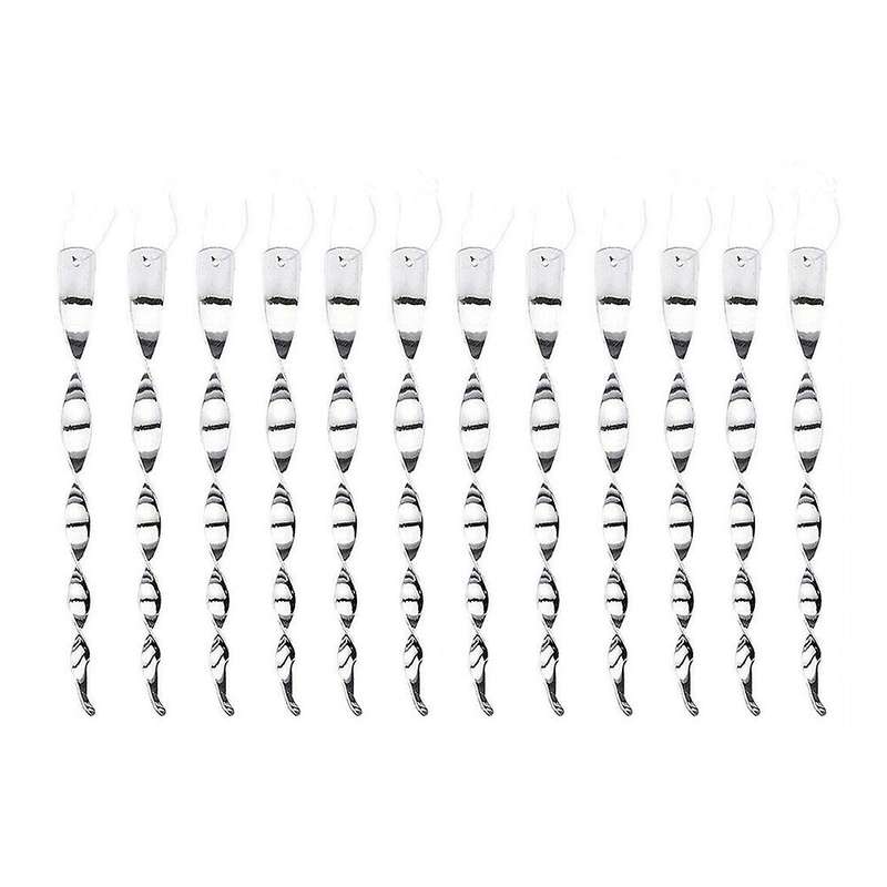 12PCS Bird Repellent Reflectors Scare Rods Hanging Plastic Rod Reflective Bird Deterrent Glossy Scar