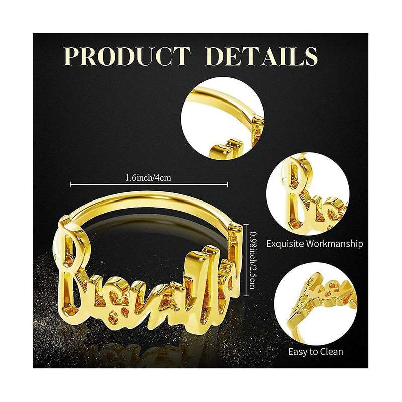 12pcs Bismillah Metal Napkin Rings Letter Metal Napkin Ring Set, Letter Napkin Rings Set for Ramada