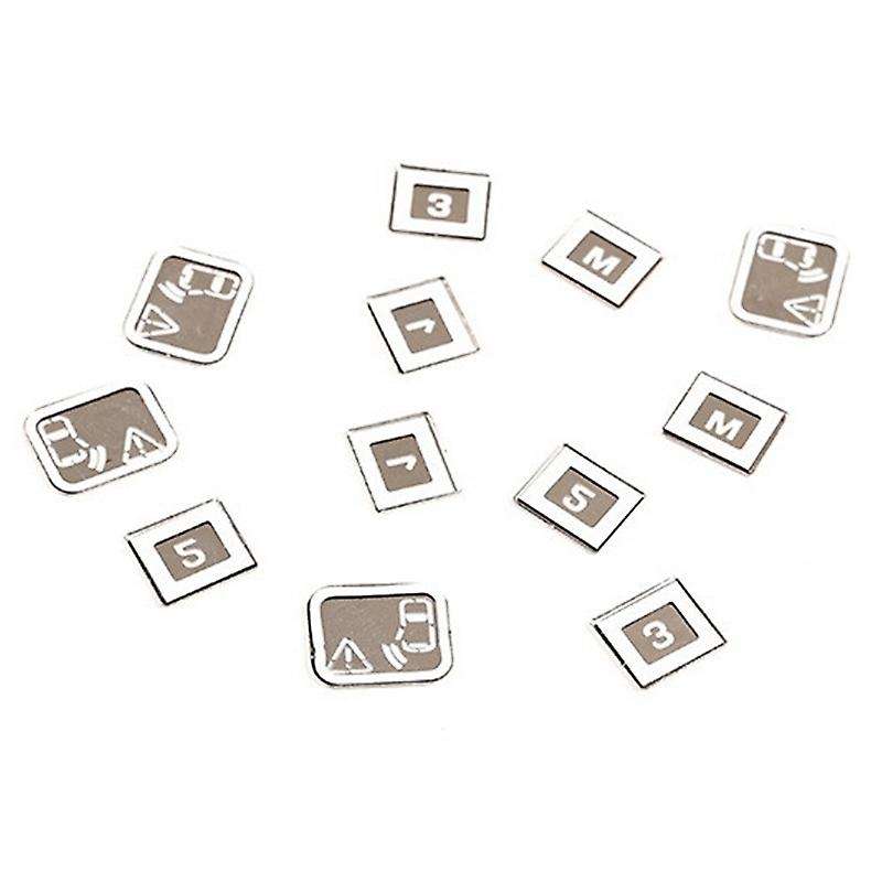 12Pcs Car Door Seat Memory Lock Button Covers Sticker for 2020-2022 110