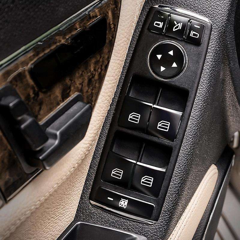 12PCS Car Door Armrest Window Switch Button Trim Cover Sticker for ML GL C E G Class W204 X166