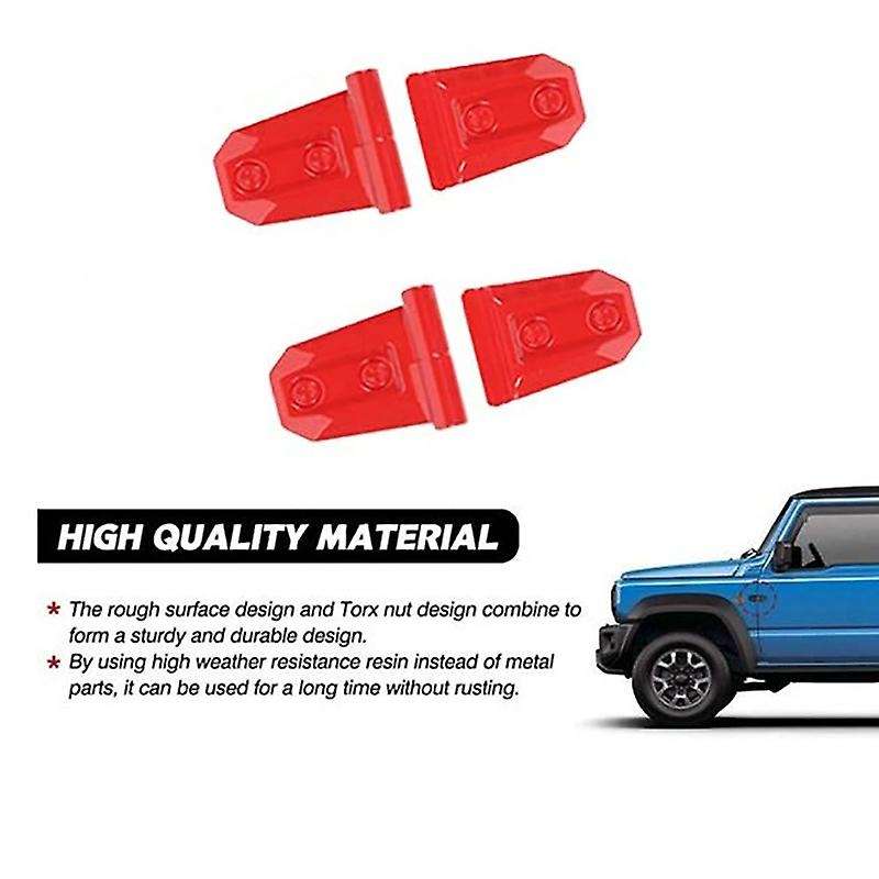 12PCS Car Door Hinge Cover for Jimny 2019 2020 Engine Hood Hinge Decoration Cover Trim Accessories,